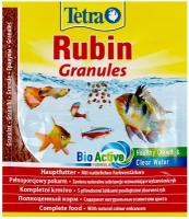 TetraRubin Granules корм в гранулах для улучшения окраса всех видов рыб 15г (sachet)