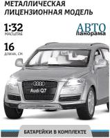 Машинка металлическая инерционная ТМ Автопанорама, Audi Q7, М1:32, свет, звук, JB1251144