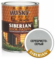 HUSKY SIBERIAN Воск-лазурь декоративно-защитный состав для древесины серебристо-серый (0,9л)