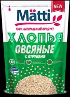 Овсяные Хлопья Matti с отрубями, 400 г