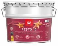 Универсальная эмаль Tikkurila Pesto 10, алкидная, матовое покрытие, база A, 9л