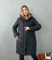 Куртка, размер 58(58-60), черный
