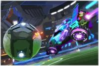 Картина по номерам на холсте Rocket League Рокет лига машины - 1