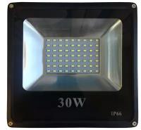 Светодиодный прожектор SMD 30W-IP65-12V PRO - Цвет свечения:Белый холодный 6000К