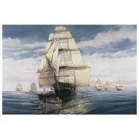 Постер на холсте Корабли на море (Ships at sea) 60см. x 40см