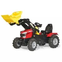 Педальный трактор ROLLY TOYS ROLLYFARMTRAC MF8650 611140 С ковшом И надувными колесами