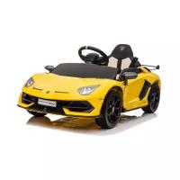 RiverToys Автомобиль Lamborghini Aventador SVJ A333MP, желтый