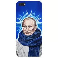 Чехол и защитная пленка для Apple iPhone 5/5S Deppa Art Case Person Путин звезда