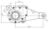 Рычаг тормоза регулировочный TRIALLI ZF 2523