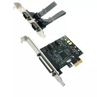 Контроллер PCI-E to 2 COM + 1 LPT port, чип MCS9901CV, FG-EMT03A-1-BU01, Espada