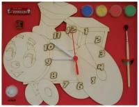 Нескучные игры Набор для росписи Часы с циферблатом Паровозик (ДНИ114)