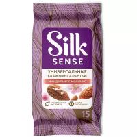 Ola! Влажные салфетки Silk Sense универсальные Миндальное молочко, 15 шт