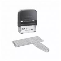 Штамп автоматический самонаборный Printer С30/1-SET Compact, 5 строк, 1 касса, чёрный