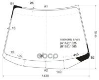 Стекло Лобовое Toyota Picnic/Avensis Verso 01-09 XYG арт. 8333AGNBL LFW/X