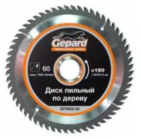 Диск пильный 190х30/20/16 мм 40 зуб. по дереву GEPARD (твердоспл. зуб) (GP0902-40)