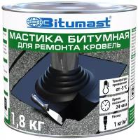 Мастика битумная Bitumast для ремонта кровель 1.8 кг