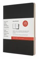 Блокнот Moleskine Cahier Subject A4, 192 стр, черный/красный, в линейку