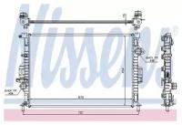 Радиатор охлаждения двигателя NISSENS 66857