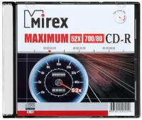 Диск Mirex CD-R 700Mb MAXIMUM 52X slim, упаковка 1 шт