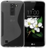 Нескользящий чехол для LG K7 (прозрачный)