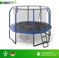 Каркасный батут Unix Line 10ft Supreme Game 305х305х241 см, blue