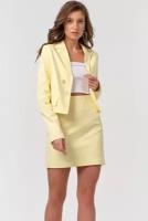 Крстюм (жакет, юбка) женский FLY костюмная ткань лимонный 46р