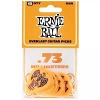 Медиаторы Ernie Ball 9190 Everlast, 0.73 мм, 12 штук, Ernie Ball (Эрни Бол)