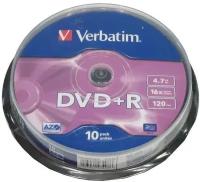 Диск VERBATIM DVD+R 16x 4.7Gb Printable