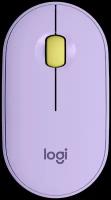 Мышь/ Logitech M350 Pebble Bluetooth Mouse - LAVENDER LEMONADE