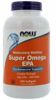 Суперомега с ЭПК, очищенная на молекулярном уровне (Super Omega EPA Now Foods), 240 капсул