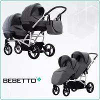 Коляска для двойни Bebetto42 Comfort (2 в 1) LJ195_BIA