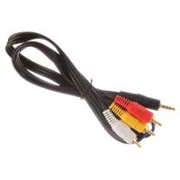 Аудиокабель Atcom AT1006 (mini-Jack3.5(m) - 3RCA(m)) 1.0 m (AT1006)