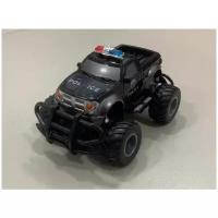 Небольшая радиоуправляемая машинка полицейский Джип с простым управлением на резиновых колесах для детей масштабная игрушка 1:43