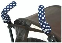 Чехлы Choopie CityGrips на ручки для коляски-трости, цвет: polka-dot navy