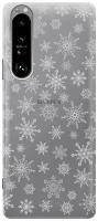 Силиконовый чехол с принтом Fairy Snowflakes для Sony Xperia 1 III / Сони Иксперия 1 3