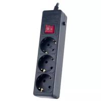 Сетевой фильтр Perfeo Power Plus 3 Sockets 3m Black PF-PP-3/3.0-B