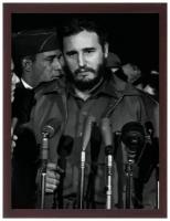 Портрет Кастро Фиделя, в рамке, печать на фотобумаге 30х40 см