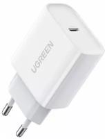 Сетевое зарядное устройство Ugreen USB C 20W PD, цвет белый (60450)