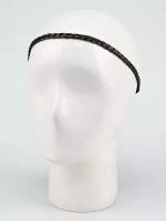 Ободок для волос на резинке для греческой прически каштановый