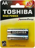 Батарейки Toshiba High Power Alkaline LR6GCP BP-2, блистер 2 шт