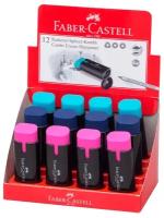 Точилка ручная пластиковая Faber-Castell Combi (1 отверстие, с контейнером и ластиком) (183706)