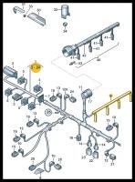 Перемычка конт. с жгутом пров. AUDI/VW VAG 038971782C | цена за 1 шт | минимальный заказ 1