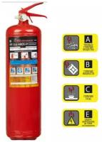 Огнетушитель ОП-3(з)-ABCE порошковый 3кг (закачной) с манометром ABCE ярпожинвест
