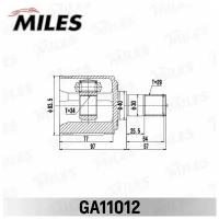 ШРУС HONDA ACCORD CL9 2003-2008 [EU] внутр. Лев. Miles GA11012