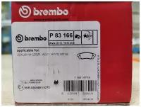 Дисковые тормозные колодки задние BREMBO P83166 для Lexus NX200/200T/300/300h/ (2014->)(4 шт.)