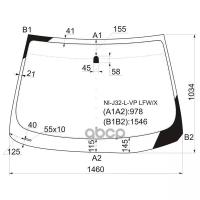 Стекло Лобовое Nissan Teana 08-14 XYG арт. NI-J32-L-VP LFW/X