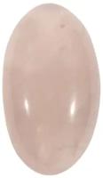 Кабошон из розового кварца, размер 34х20х8 мм, вес 11 грамм