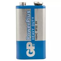 Батарейка GP PowerPlus MN1604 (6F22) Крона, солевая, 10 штук в упаковке