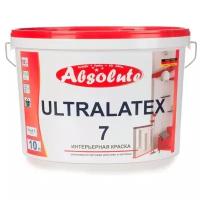 Краска водно-дисперсионная Absolute Ultralatex 7 полуматовая белый 10 л