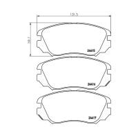 Дисковые тормозные колодки передние Textar 2441501 (4 шт.)